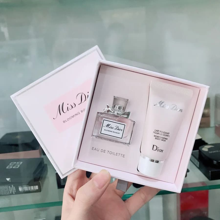 Miss Dior Blooming Bouquet Mini Perfume & Lotion Set beauty product available at Kittik Beauty Nepal